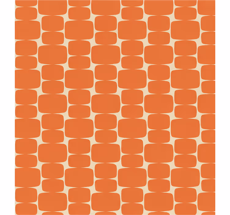 Orange blind with flame roller rectangle pattern - TenStickers
