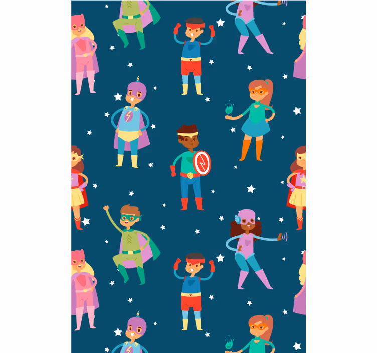 Superhero Pattern blind superhero - TenStickers