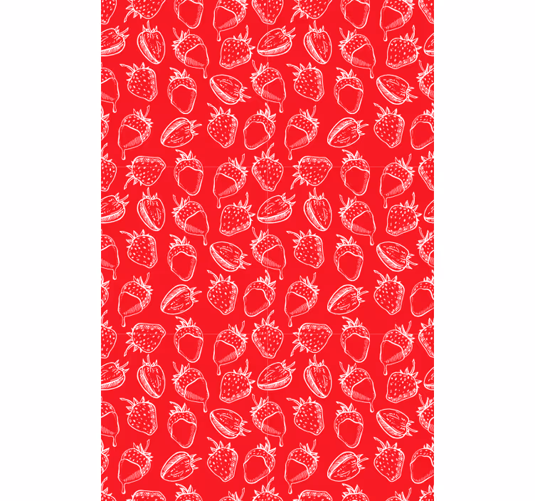 Strawberry Pattern blind fruit and vegetables - TenStickers
