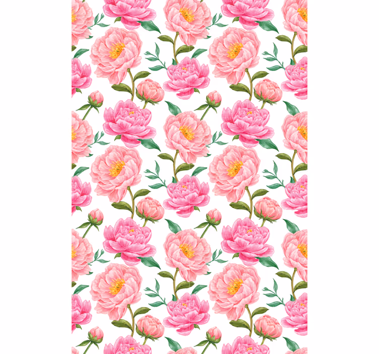 Pink flower Classic blind - TenStickers