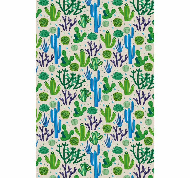 Cacti Pattern Design cactus blind - TenStickers