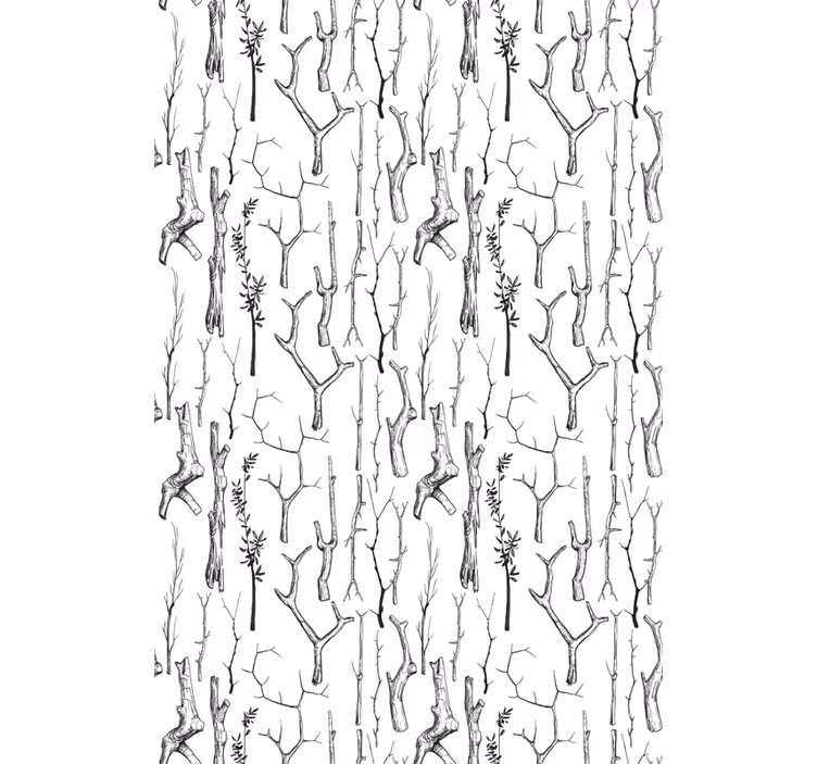 Branches Silhouette tree blind - TenStickers