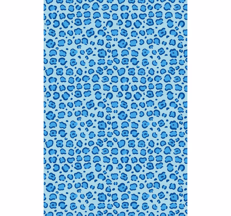 Blue Spotted Pattern animals blind - TenStickers