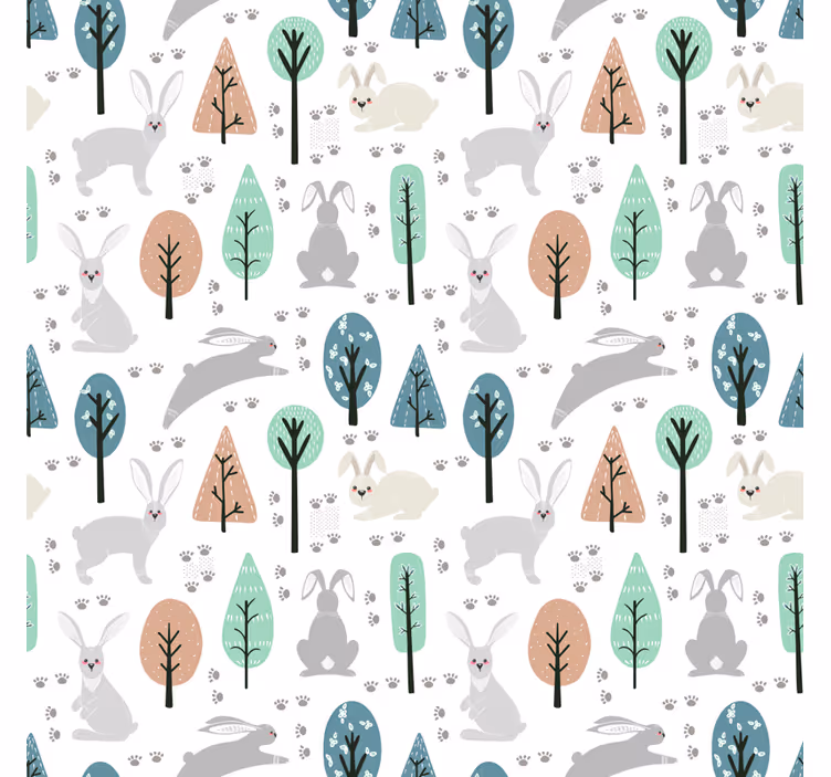Woodland Creatures Pattern animals blind - TenStickers