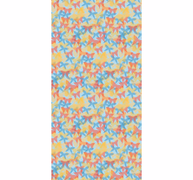 Orange, Yellow and Blue butterflies blind - TenStickers