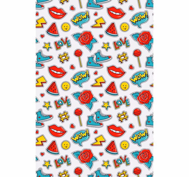 Pop Culture Patterns fun blind - TenStickers