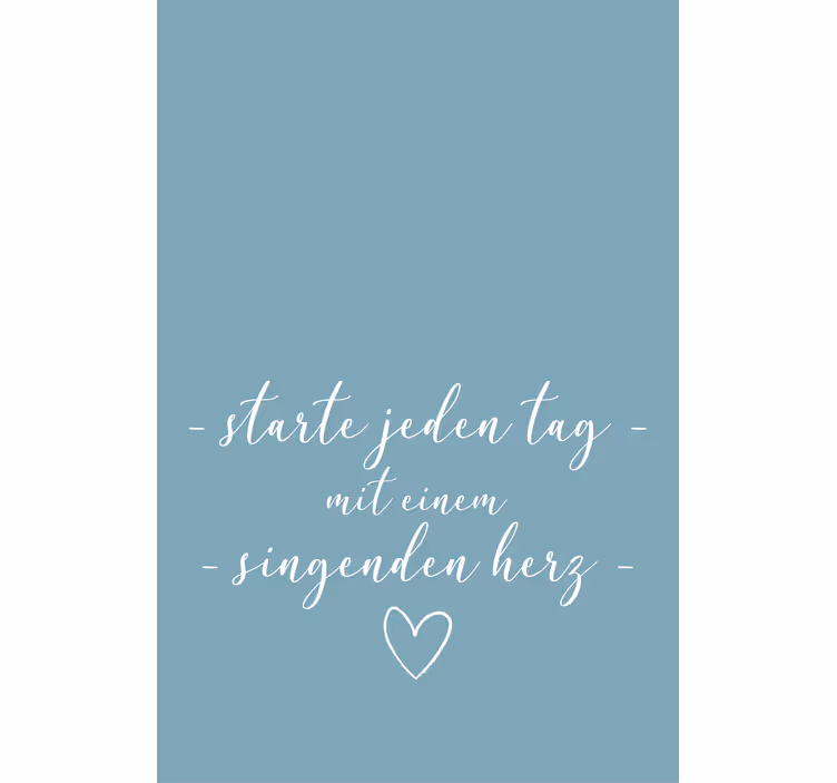 Start day singing hear Text blind - TenStickers