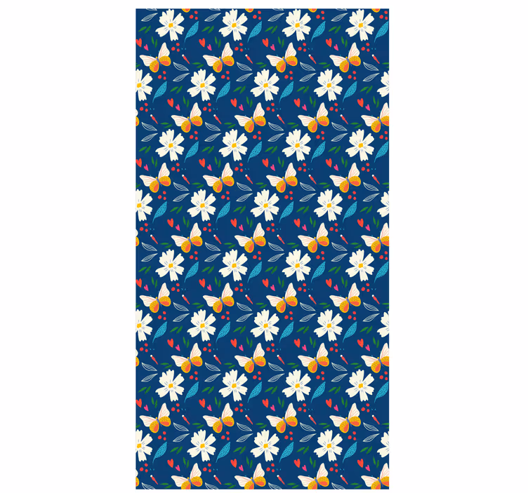 Floral Pattern Design blind flowers and plants - TenStickers