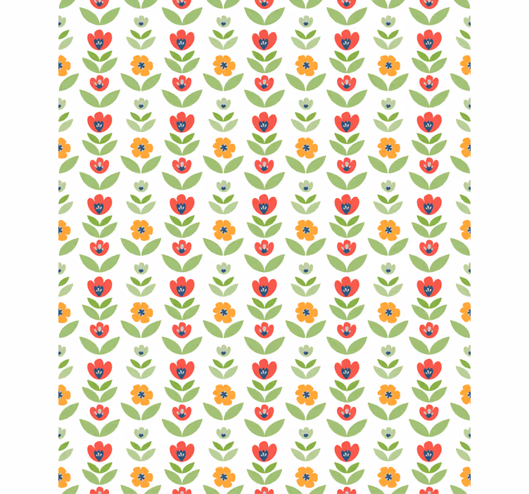 Charming Floral Pattern blind flowers and plants - TenStickers