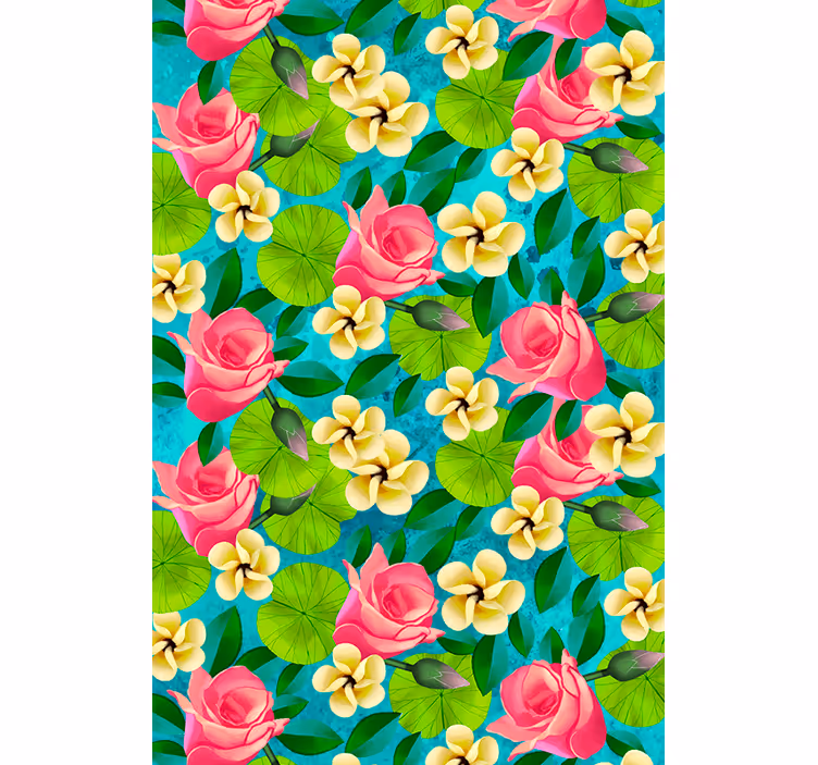 Colourful flowers and plant blind - TenStickers
