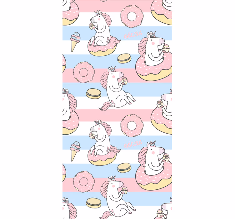 Unicorn Dessert Delights fun blind - TenStickers