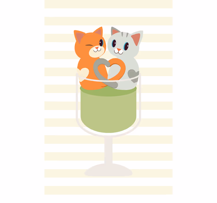 Cute Cat Companions animals blind - TenStickers