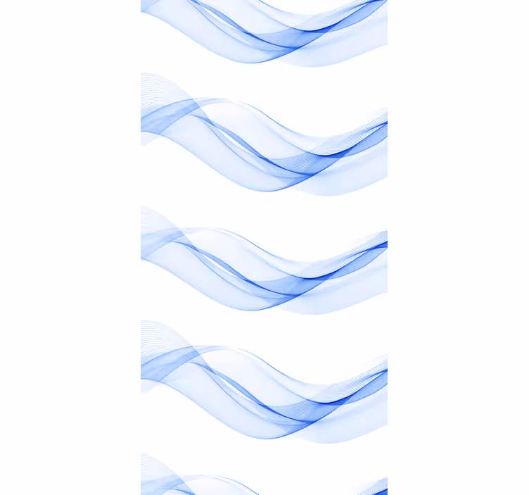 Blue wave Silhouette Living room blind - TenStickers