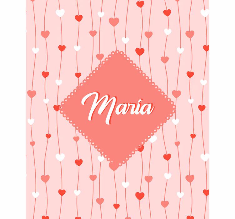 Love blind personalized heart keepsakes - TenStickers
