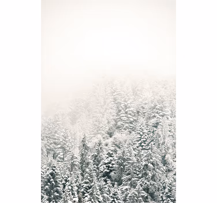 Snow-Covered Pines tree blind - TenStickers