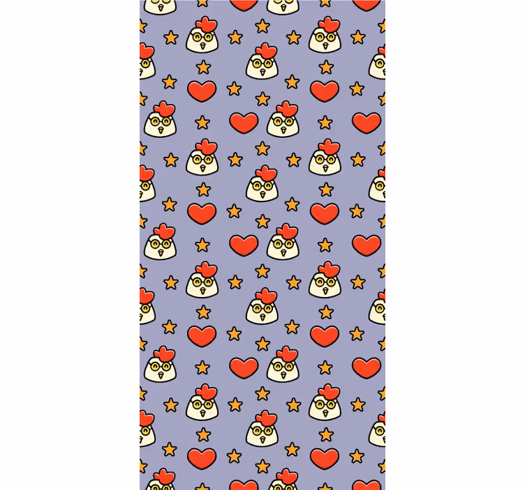 Starry chicken pattern animals blind - TenStickers