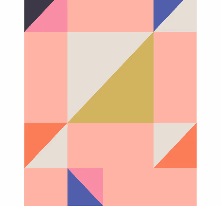 GEOMETRIC COLOR BLOCKS rustic blind - TenStickers