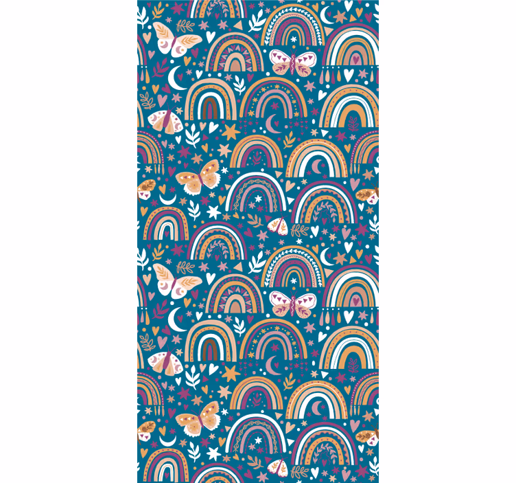 Colorful Rainbows and Butterflies blind children - TenStickers