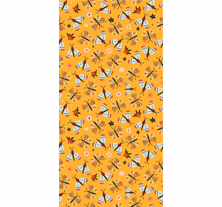 Yello traditional design butterflies blind - TenStickers