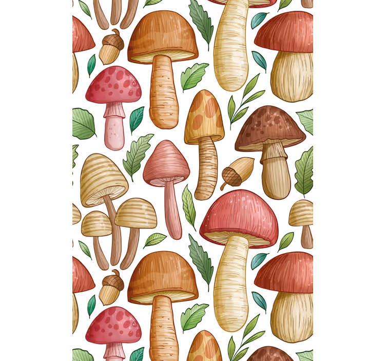 Mushroom Collection blind fruit and vegetables - TenStickers