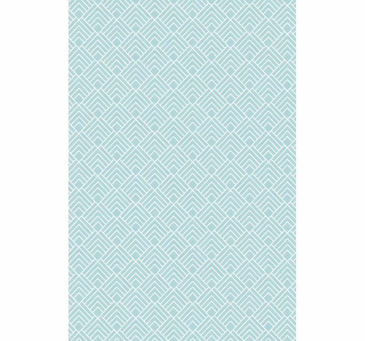 Light blue zigzag lines Nordic blind - TenStickers