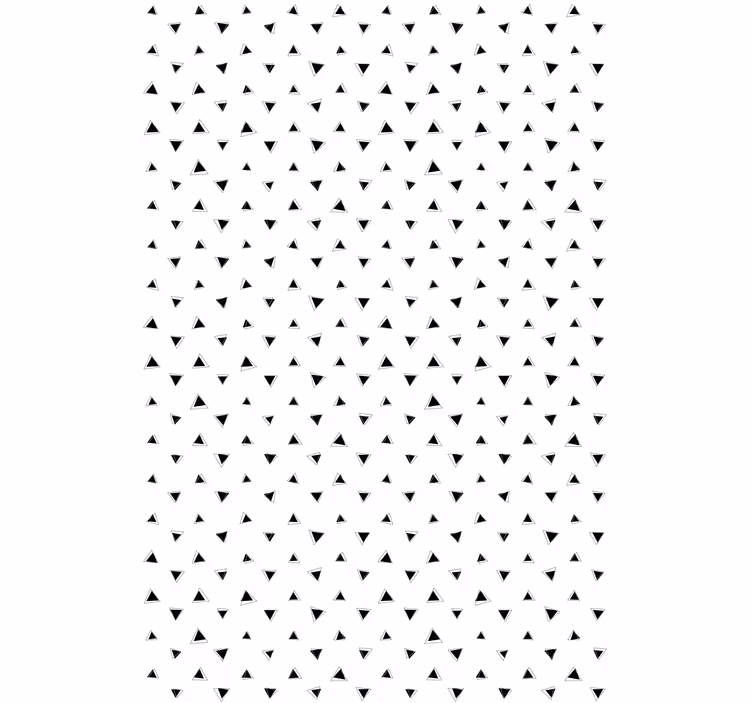 Black and white triangles pattern roller blind - TenStickers