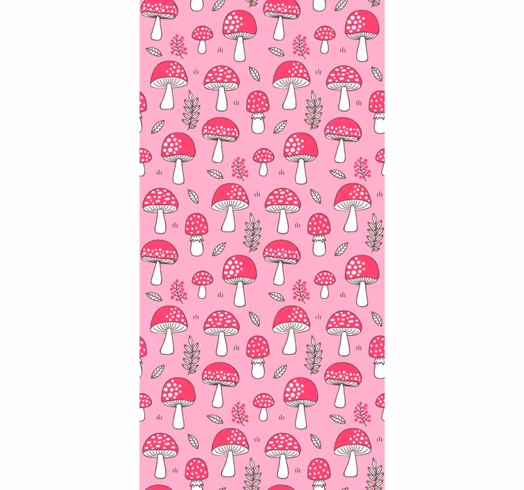 Mushroom Patterns blind flowers and plants - TenStickers