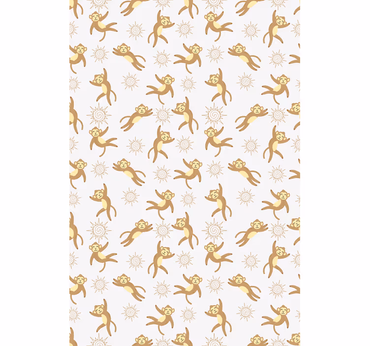 Monkey Sun Pattern animals blind - TenStickers