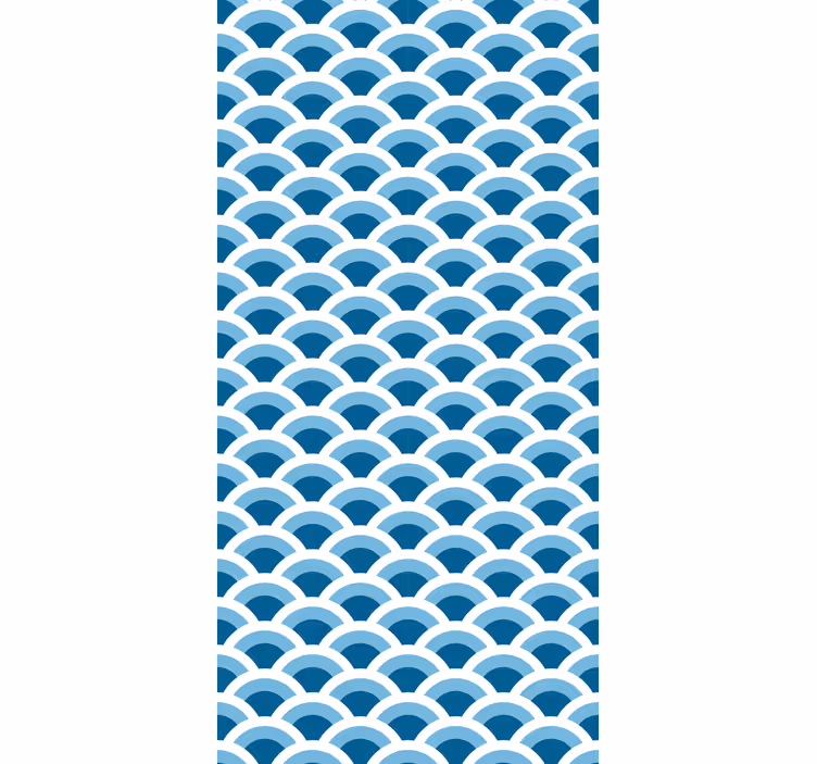 Blue Waves Pattern  blind - TenStickers