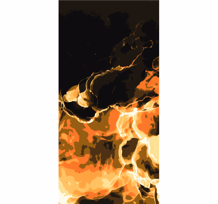 Fiery Swirls pattern roller blind - TenStickers