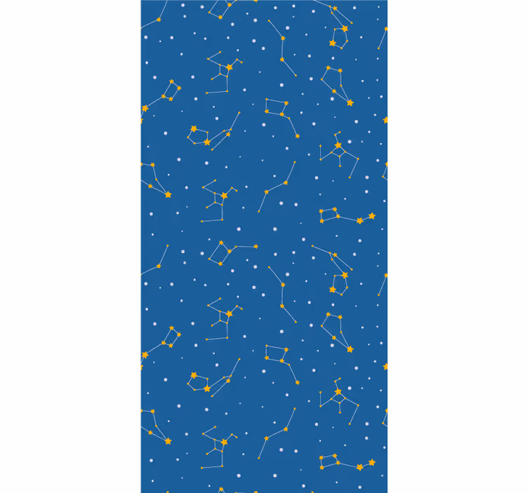 Constellation pattern design blind blue - TenStickers