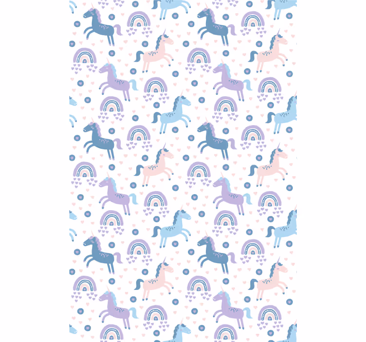 Blue unicorns and rainbows blind children - TenStickers