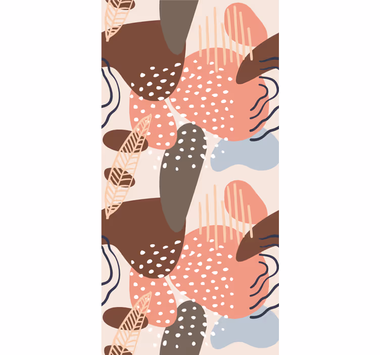 Organic pattern shapes modern blind - TenStickers