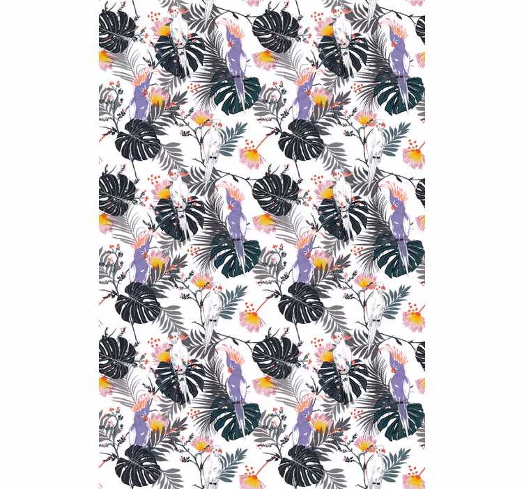 Tropical birds pattern animals blind - TenStickers