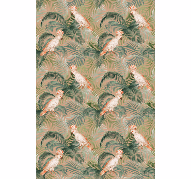 Cockatoo and Leaves animals blind - TenStickers