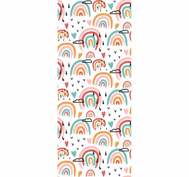 Vibrant rainbow motif blind children - TenStickers
