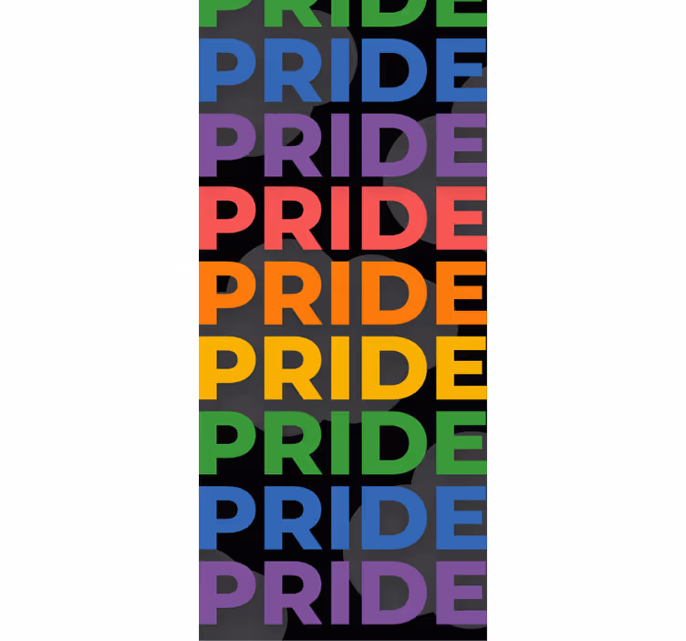 Bold Pride Letters text blind - TenStickers