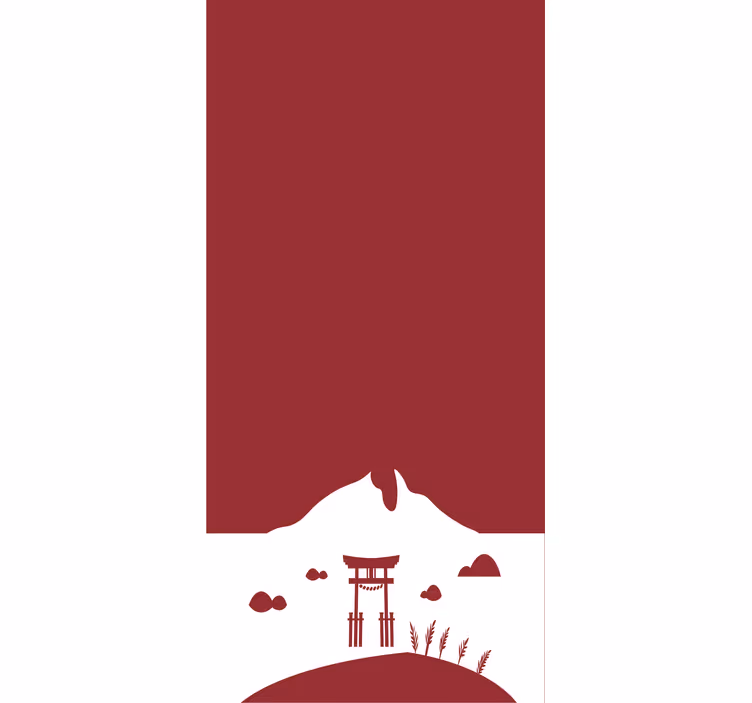 MOUNTAIN GATE SCENE blind - TenStickers
