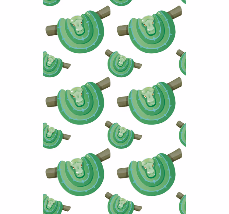 Green Snake Design animals blind - TenStickers