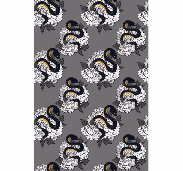 Snake and flower pattern animals blind - TenStickers
