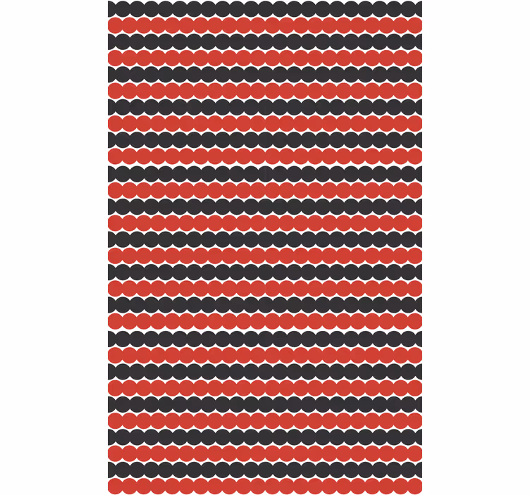 Red and black shapes pattern roller blind - TenStickers