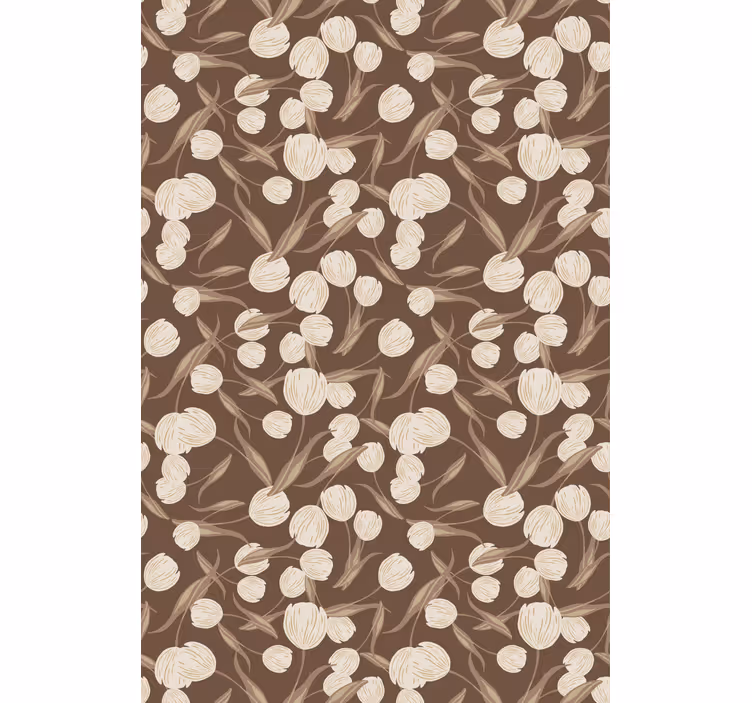 Floral Theme Motif blind flowers and plants - TenStickers