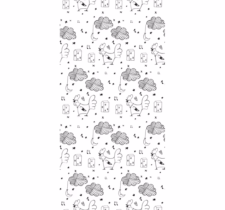 Blind with chicken design - TenStickers