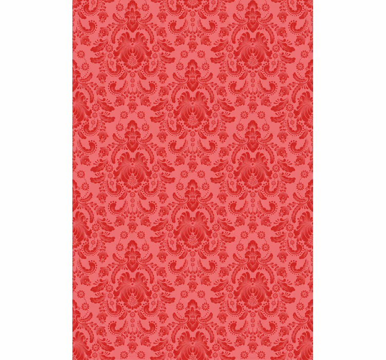 Red baroque motif classic blind - TenStickers