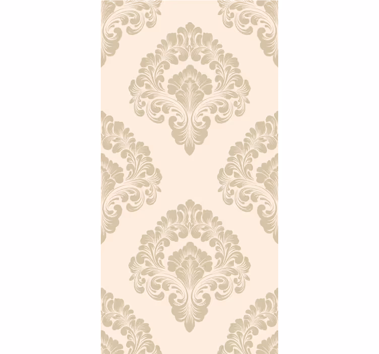 Beige Damask pattern elegant blind - TenStickers