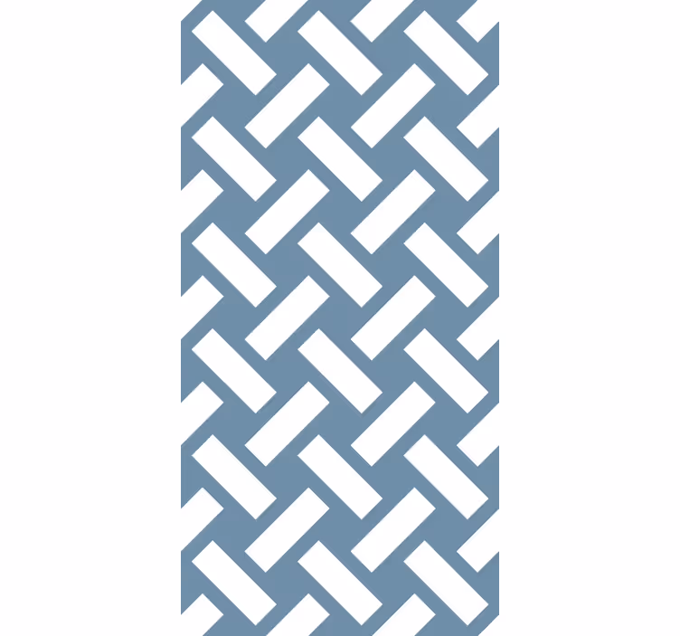 Pattern roller blind interweaving linear design - TenStickers