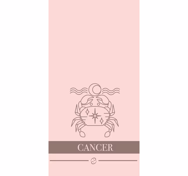 Cancer zodiac emblem text blind - TenStickers