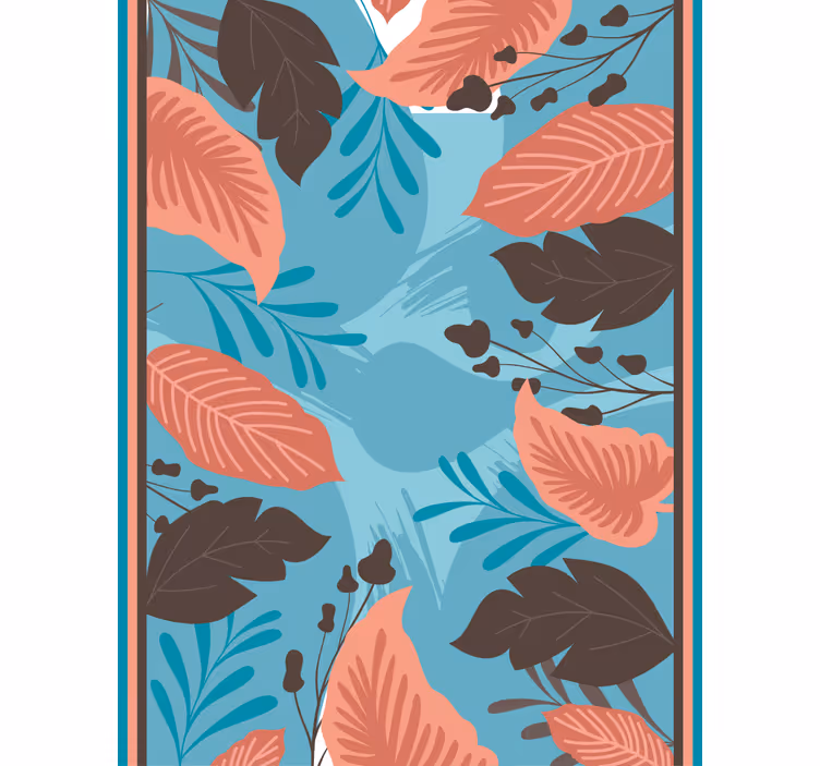 Leafy Floral Arrangement blind flowers and plants - TenStickers