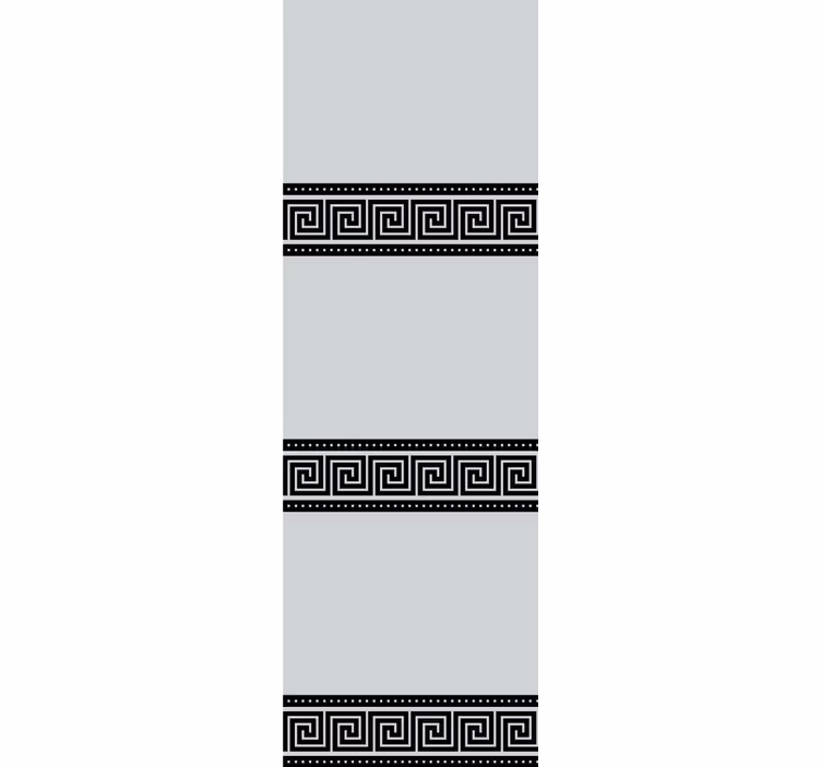 Geometric black patterns elegant blind - TenStickers