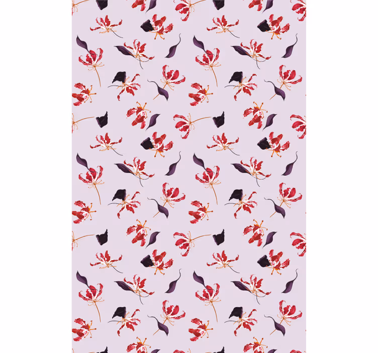 Lush pattern blind flowers and plants - TenStickers